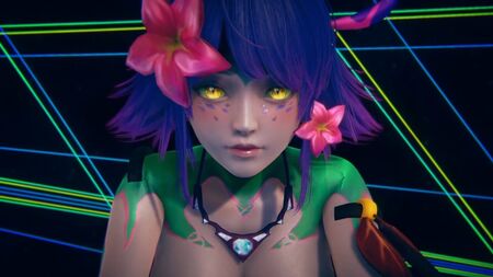 与妮蔻的POV视角性爱：英雄联盟Hentai恶搞版