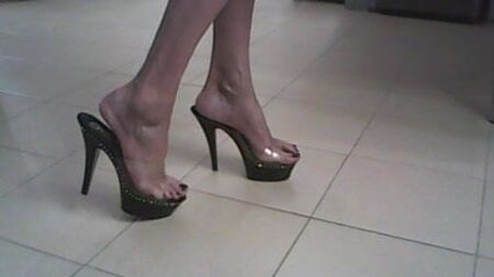 Shynthiah Heels 透明穆勒鞋