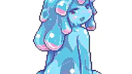 蓝色的黏液女孩