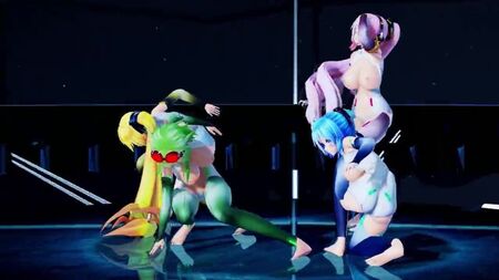 MMD Hibikase（初音未来、露卡、古米、奈露）