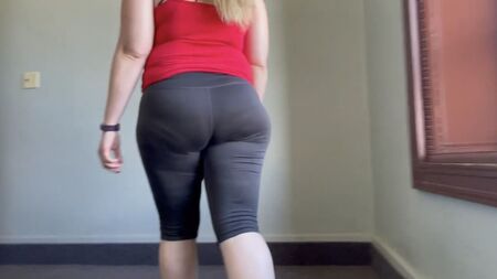 PAWG紧身裤 走光