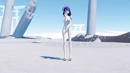 原神。雷电将军。原神裸体。性感火辣的裸体，大胸，紧致美臀，性感尤物