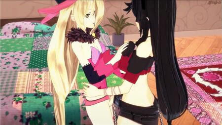 维尔维特用假阳具操了玛吉露。《贝瑟利亚传说》Hentai