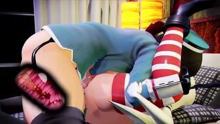 MMD - 高尾与岛风 双性人肛交