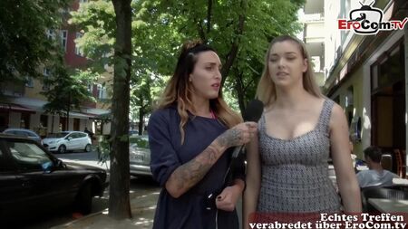 德国记者在公共场合搭讪男女进行性约会