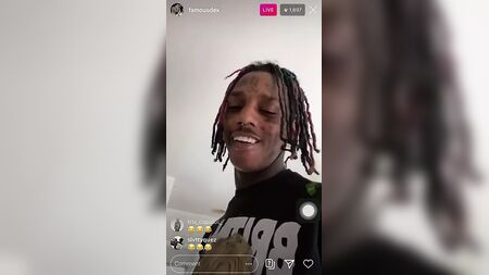 说唱歌手Famous Dex在Instagram直播中接受口交