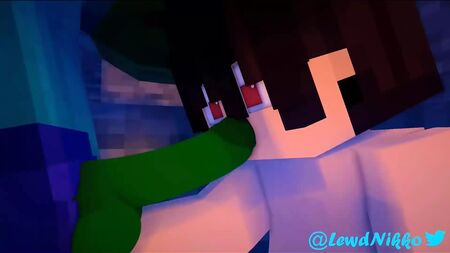 《我的世界》色情视频：僵尸干男人 - LewdNkko 《我的世界》珍妮·盖伊