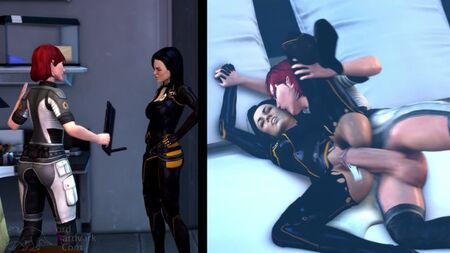 (Sound) FemShep & Miranda Lawson futanari on female - Fraternisation ver.original [Mass Effect, LordAardvark;R34;futanari] (声音)