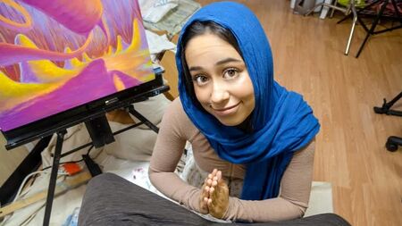 Dania Vega - Teach Me, Stepbrother [2021, Teen Latina, Hijab, POV, Blowjob, Hardcore, All Sex, 1080p HD] 达尼亚-维加 - 教我，继兄