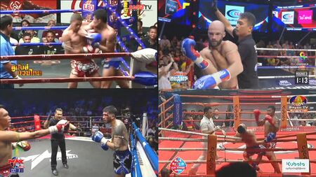 Aztz Elbow。拉贾达姆纳恩、泰拳超级冠军、马克斯泰拳、昆高棉
