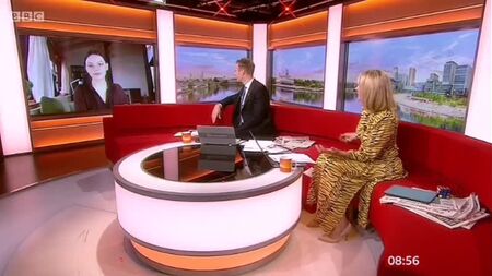 达芙妮·奎因在BBC《早餐秀》节目中（2020年）