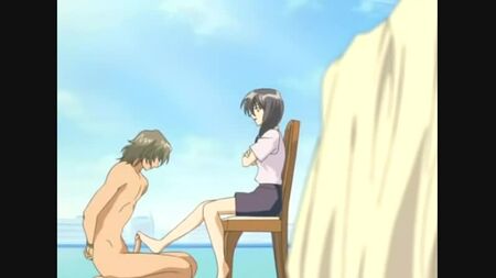 Hentai 女尊足交