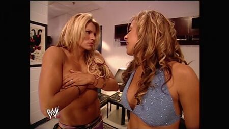 WWE《无情》2004——道恩·玛丽告诉杰基小姐，她的婚姻不会长久