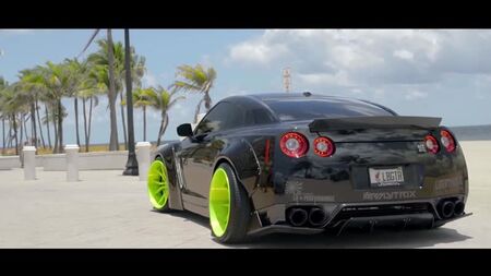 #Liberty Walk 低趴改装 #日产 #GTR #黑色 #特别版！ (4K) _ XN WORKS