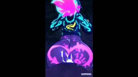 《英雄联盟》KDA 阿卡丽（Derpixon 绘）R34 Rule34 LoL K_DA
