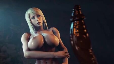 萨姆斯·阿兰被外星人操（巨乳、肛交、色情、性、SFM、hentai、3D、性交、荡妇、18+）