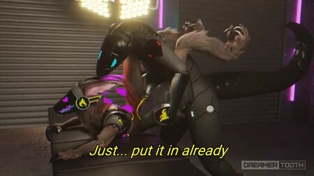 Dreamertooth 制作的《3D Yiff 2/3》：直男原型机器人被粗暴地操 兽人色情 鳞片生物 蜥蜴人