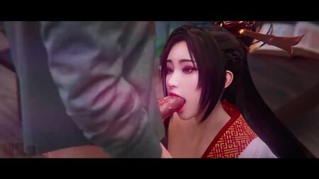 貂蝉 - 口交；舔阴；吹箫；深喉；颜射；中国女孩；日本；3D色情动漫；（作者：@Setarcos04）[光荣]