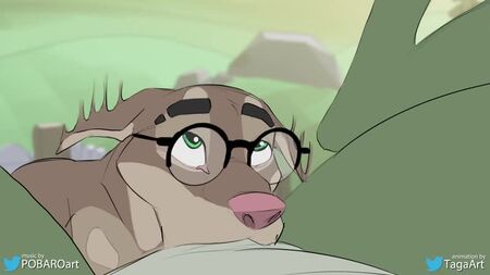 2D Yiff 作者：Taga 毛茸茸色情 性爱 E621 FYE 直男 鳞片族 狗 深喉 口交 脸交 同性恋
